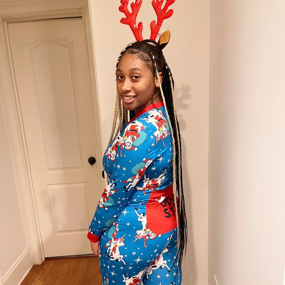 Blue Holiday Onesie